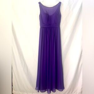 Bill Levkoff Bridesmaid/Wedding Guest Dress - True Purple Size 12